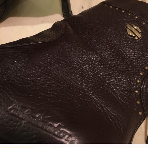 Lk NEW Harley-Davidson Logo Brown High Heel Boots - Picture 2 of 4